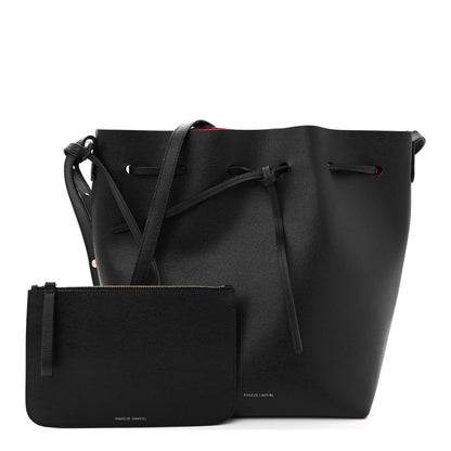 Mansur Gavriel MANSUR GAVRIEL Saffiano Bucket Bag Black Flamma 3 of 17
