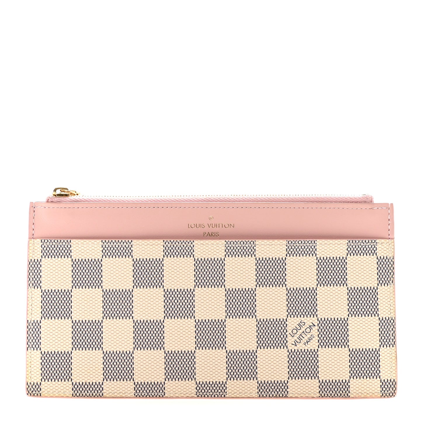 Damier Azur Slim Purse Rose Ballerine