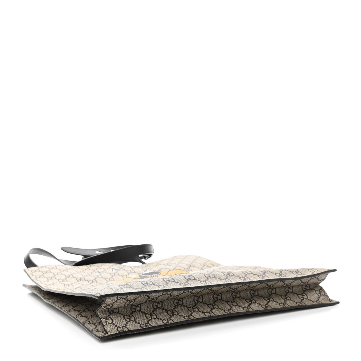 GG Supreme Monogram L'Aveugle Par Amour Print Vertical Tote Black
