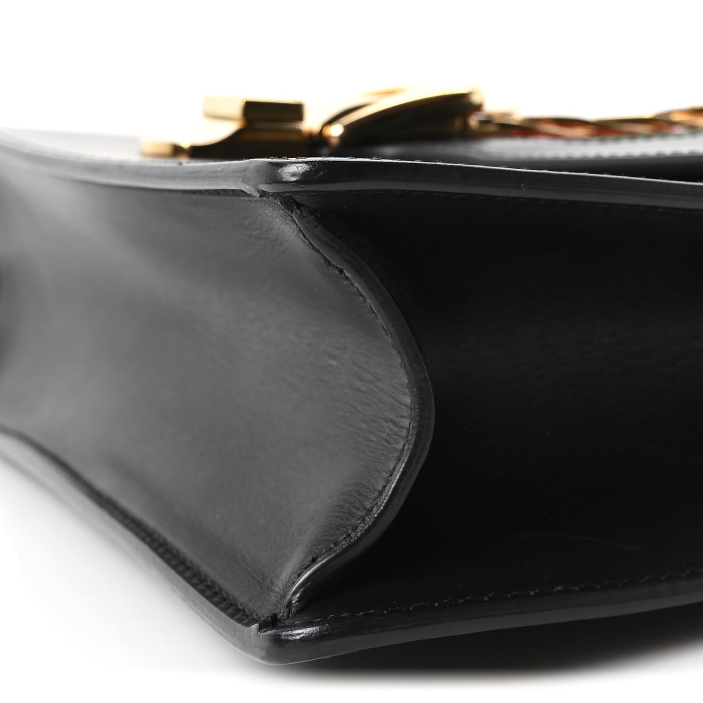 Calfskin Small Sylvie Shoulder Bag Black