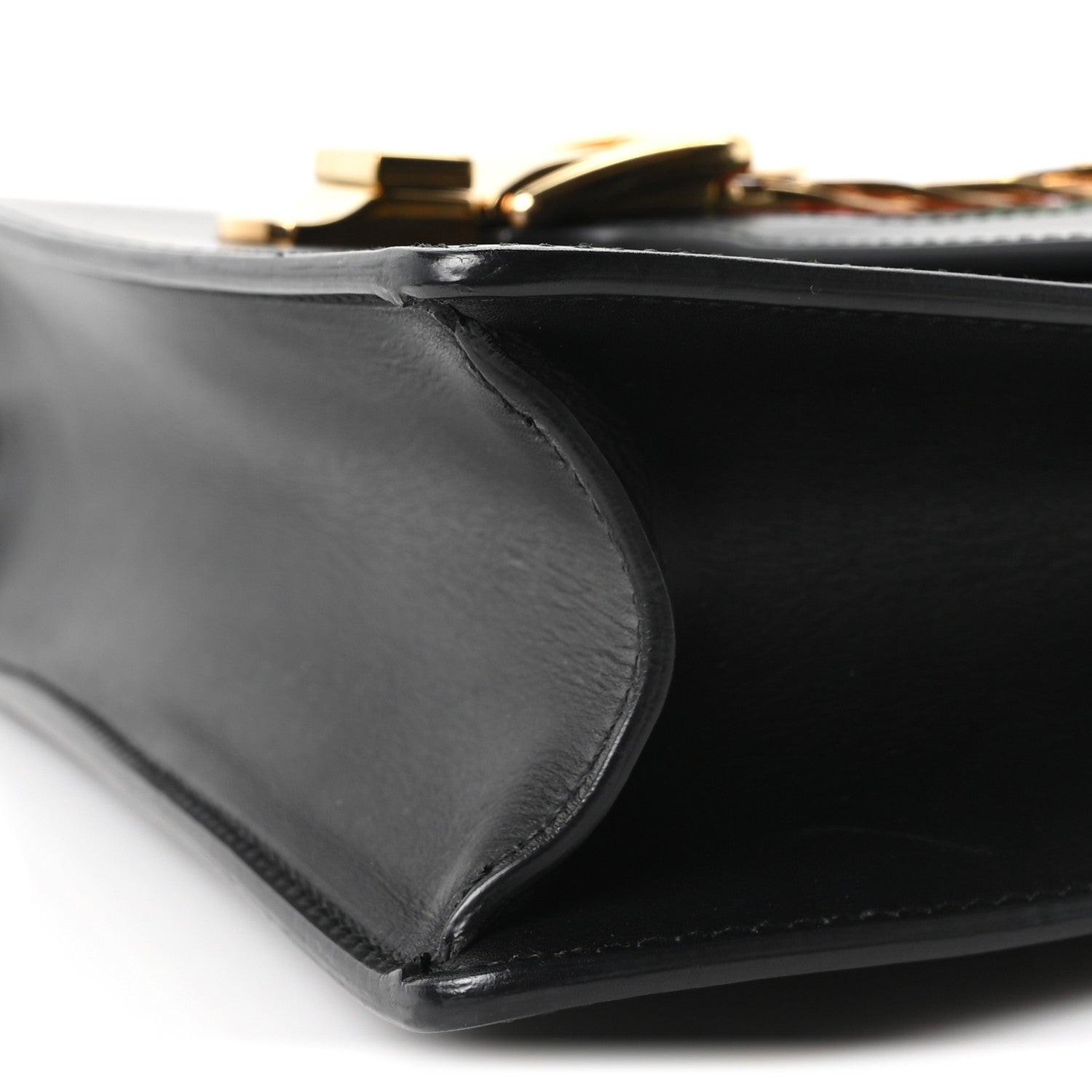 Gucci Calfskin Small Sylvie Shoulder Bag Black 10 of 10