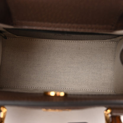 Gucci Monogram Jumbo GG Textured Dollar Calfskin Mini Diana Tote Bag Camel Ebony New Acero Pomegranate Red 4 of 12