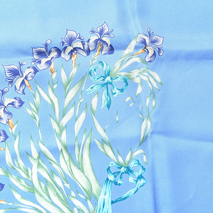 Hermes Silk Cheval Fleuri Scarf 90 4 of 6