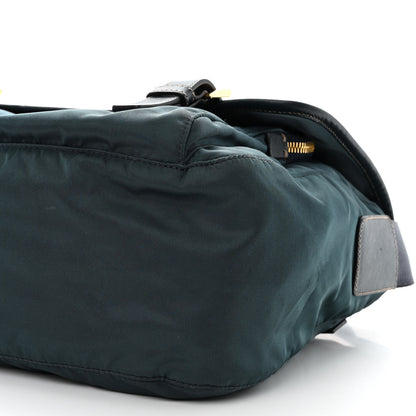 Prada Tessuto Nylon Saffiano Vela Messenger Bag Navy 11 of 11