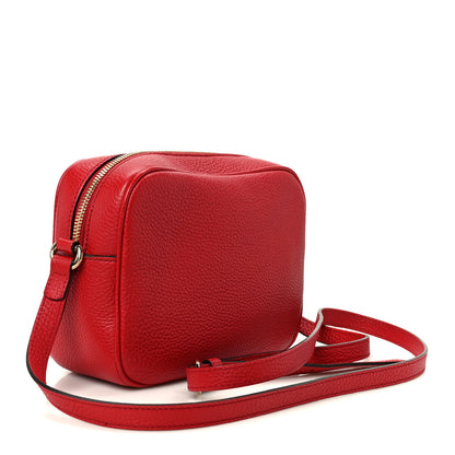Gucci Pebbled Calfskin Small Soho Disco Bag Vibrant Red 2 of 10