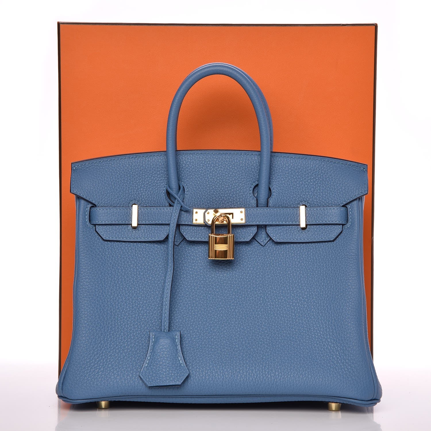 Hermes Togo Birkin 25 Azur 33 of 33