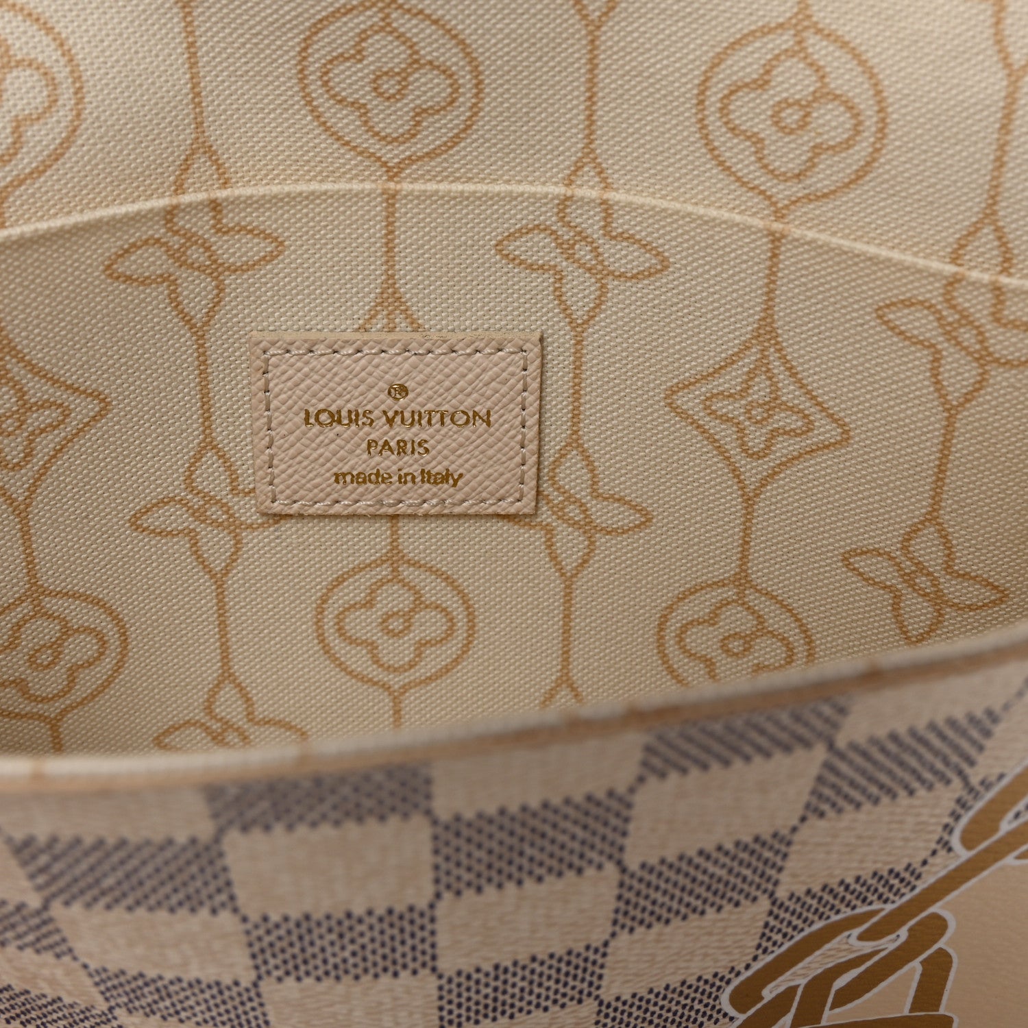 Louis Vuitton Damier Azur Nautical Pochette Felicie Chain Wallet 7 of 10