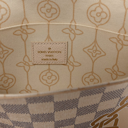 Louis Vuitton Damier Azur Nautical Pochette Felicie Chain Wallet 7 of 10
