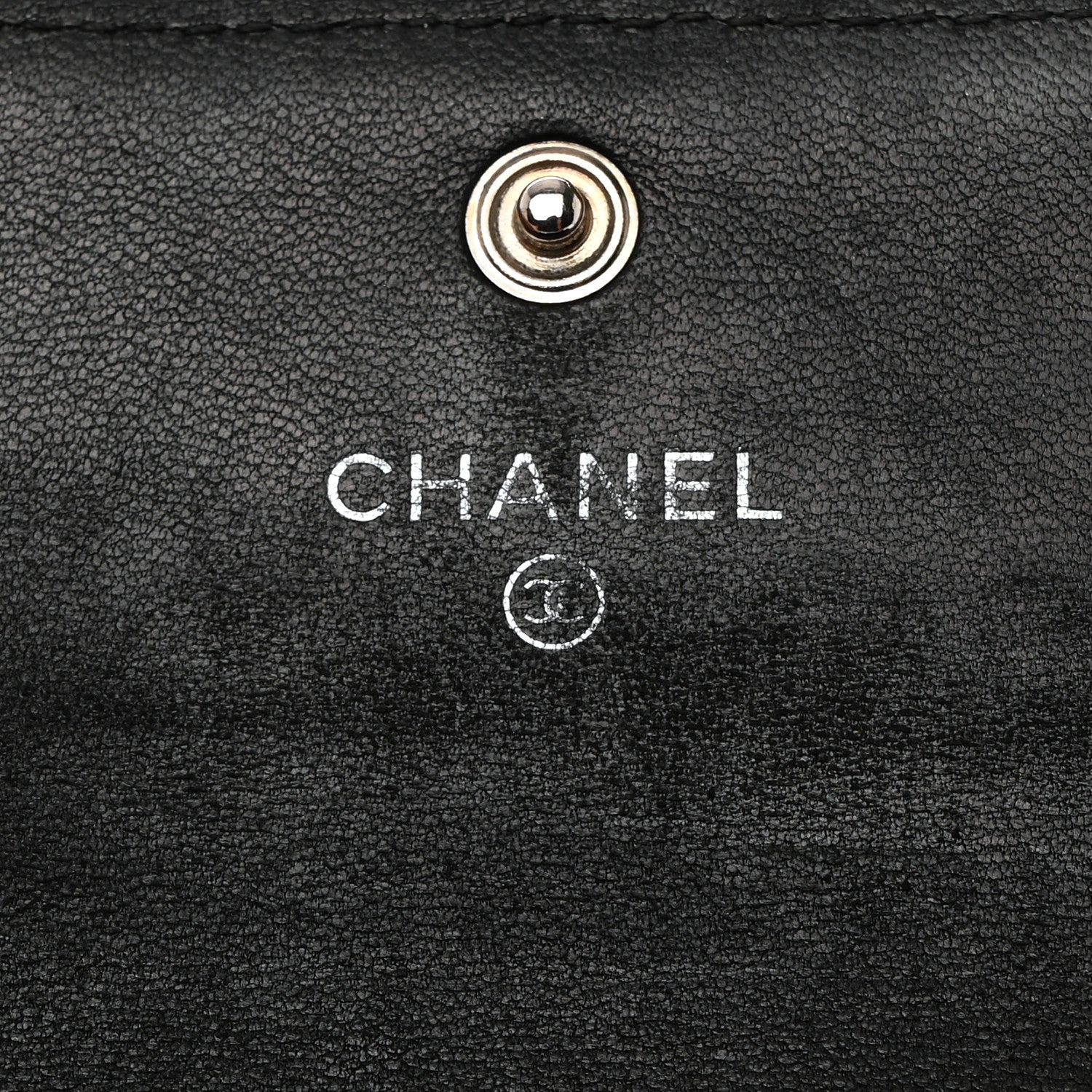 Chanel Lambskin Quilted Flap Card Holder Wallet Black 6 of 8