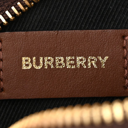 Burberry E-canvas Check Mini Bowling Bag Dark Birch Brown 6 of 9