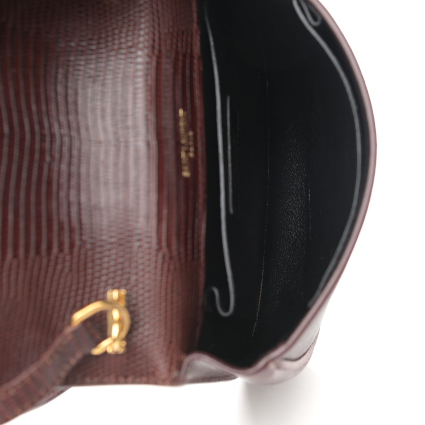 Lizard Small Datcha Satchel Bag Brown