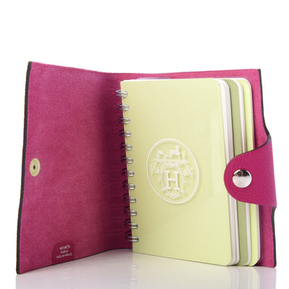 Hermes Togo Ulysse PM Agenda Cover Rose Pourpre 5 of 6