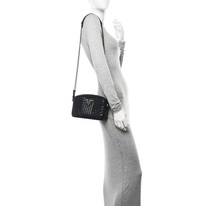 Prada Soft Calfskin Diagramme Camera Bag Black 2 of 10