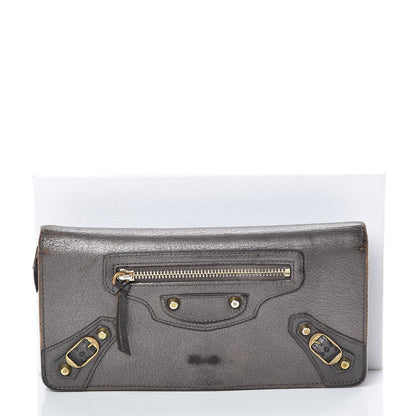 Balenciaga Agneau Classic Gold Hardware Money Wallet Bronze 24 of 24