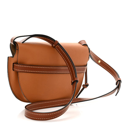 Loewe Grained Calfskin Small Gate Crossbody Bag Caramel Pecan 3 of 9