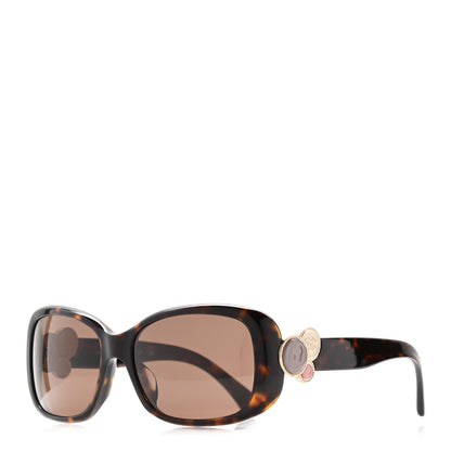 Chanel Tortoise Shell Bouton Sunglasses 5191 1 of 7