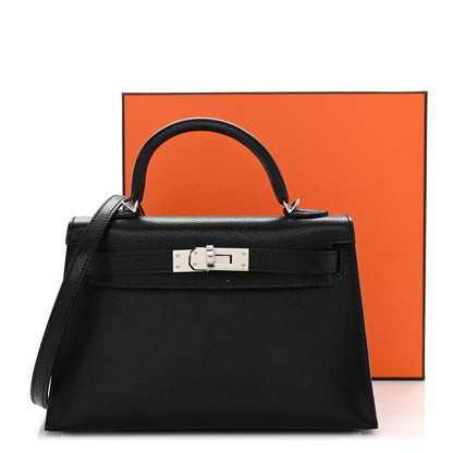 Hermes Chevre Chamkila Mini Kelly Sellier 20 Black 11 of 11