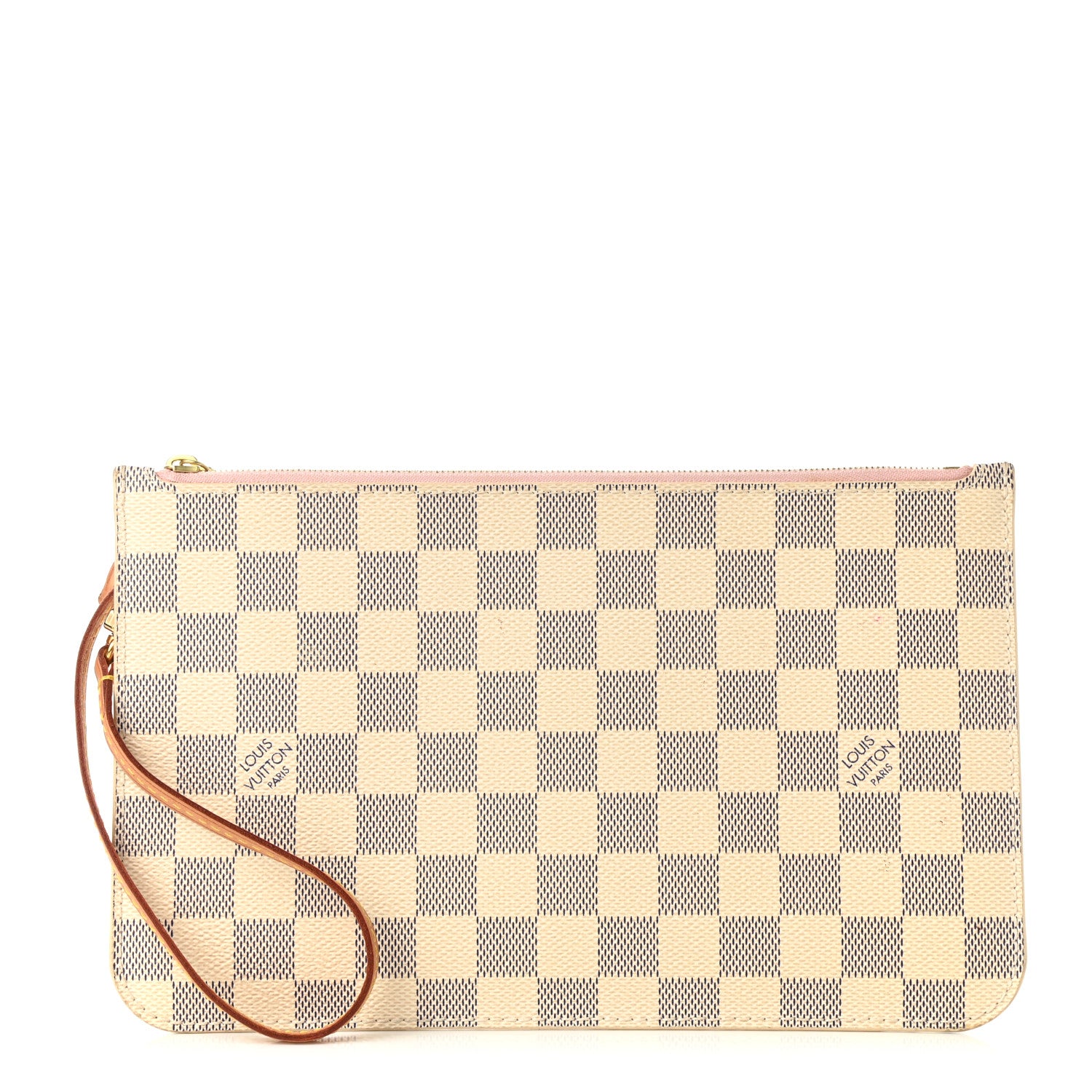 Louis Vuitton Damier Azur Neverfull MM GM Pochette Rose Ballerine 1 of 11