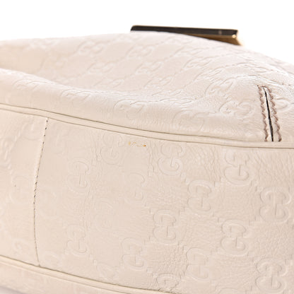 Gucci Guccissima Medium New Ladies Web Hobo White 10 of 11