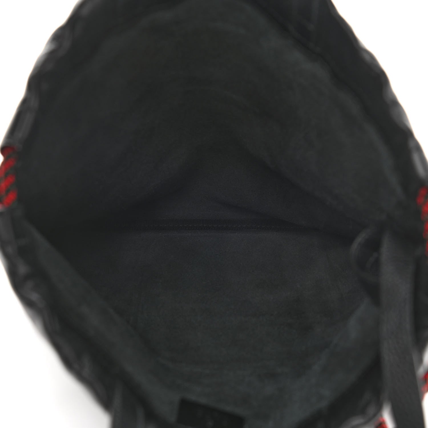 Gucci Calfskin Logo Drawstring Backpack Black 8 of 11
