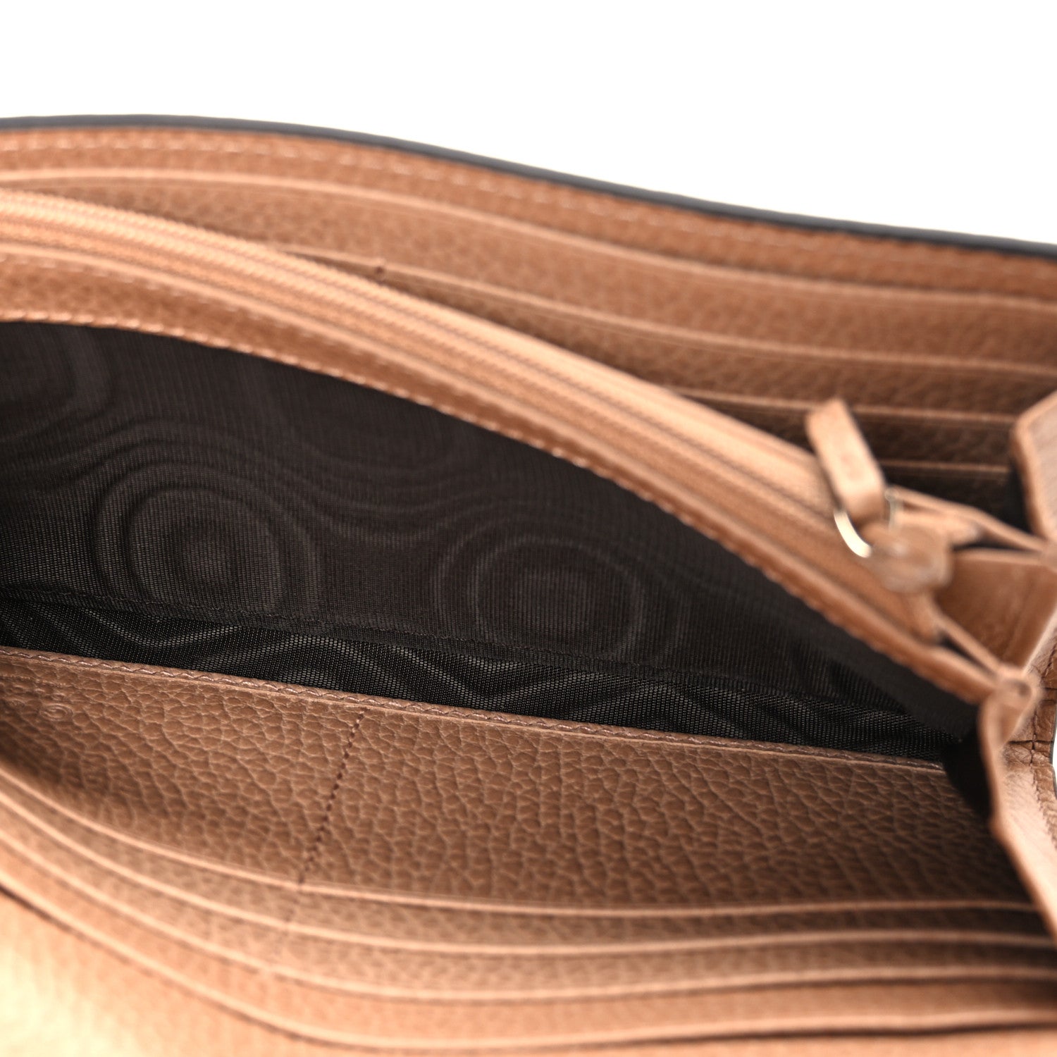 Gucci Dollar Calfskin Interlocking G Continental Wallet Camelia 5 of 7