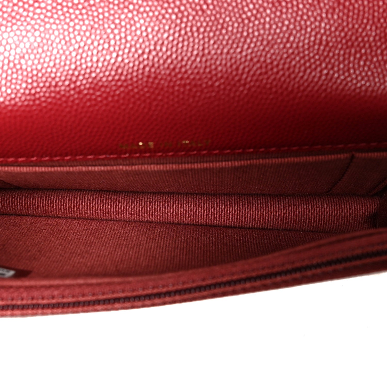 Chanel Caviar Quilted Pocket Twins Clutch With Chain Burgundy 5 of 12