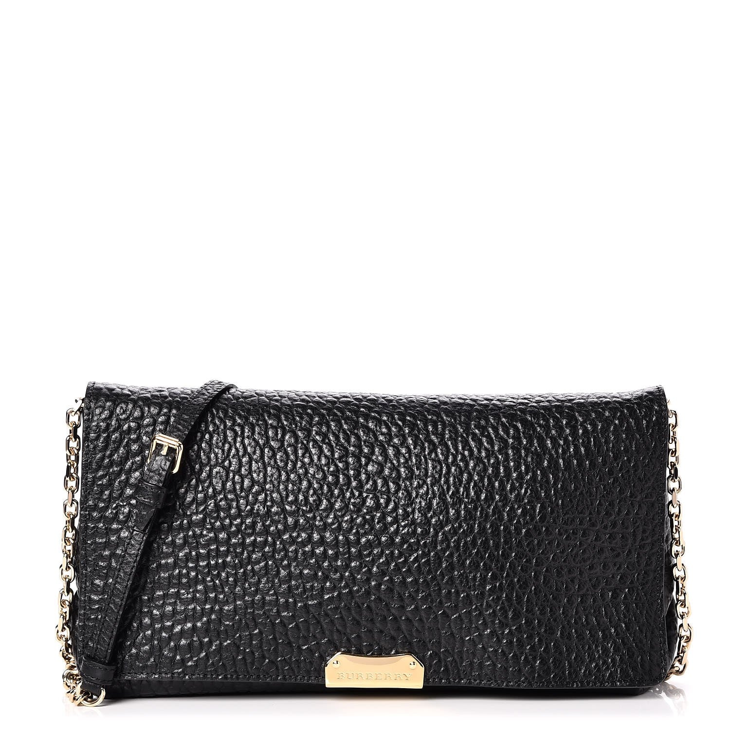 Burberry Signature Grain Medium Mildenhall Crossbody Bag Black 1 of 10