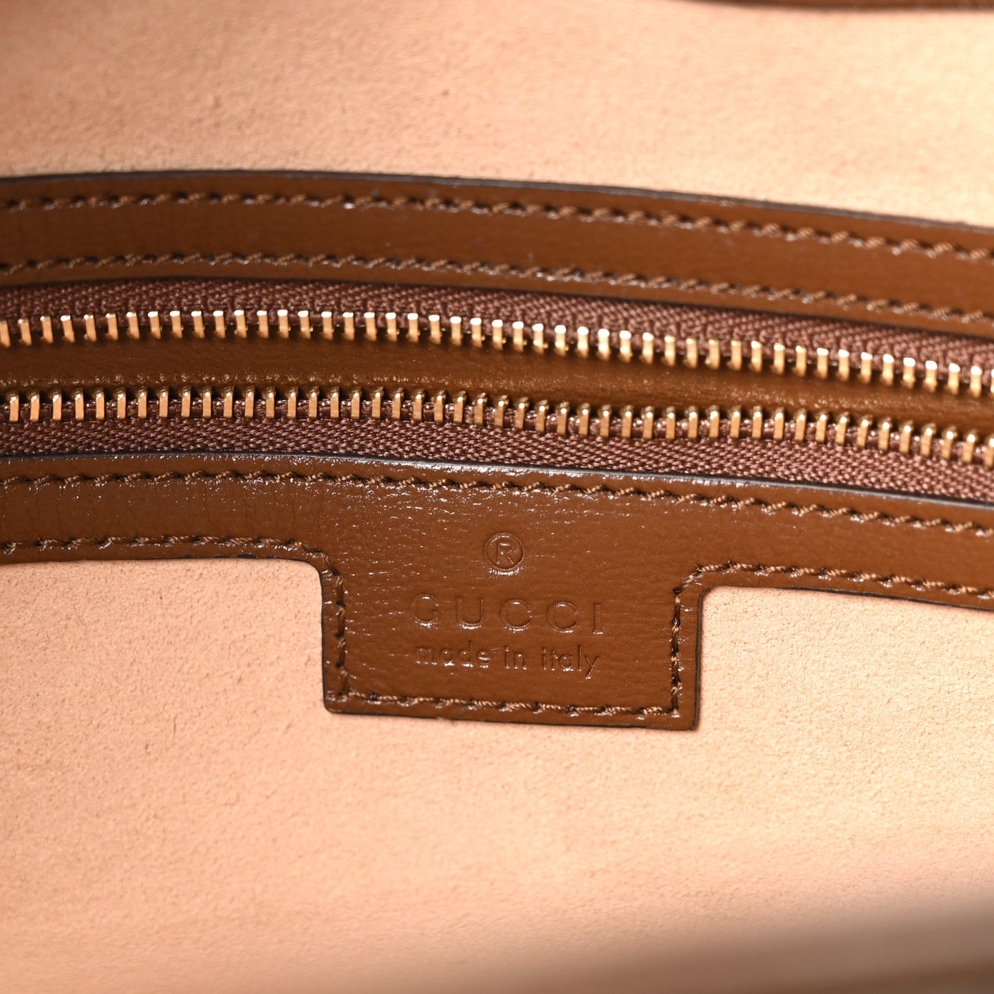 GG Supreme Monogram Azalea Calfskin Web Medium Jackie 1961 Hobo Beige Ebony Brown Sugar