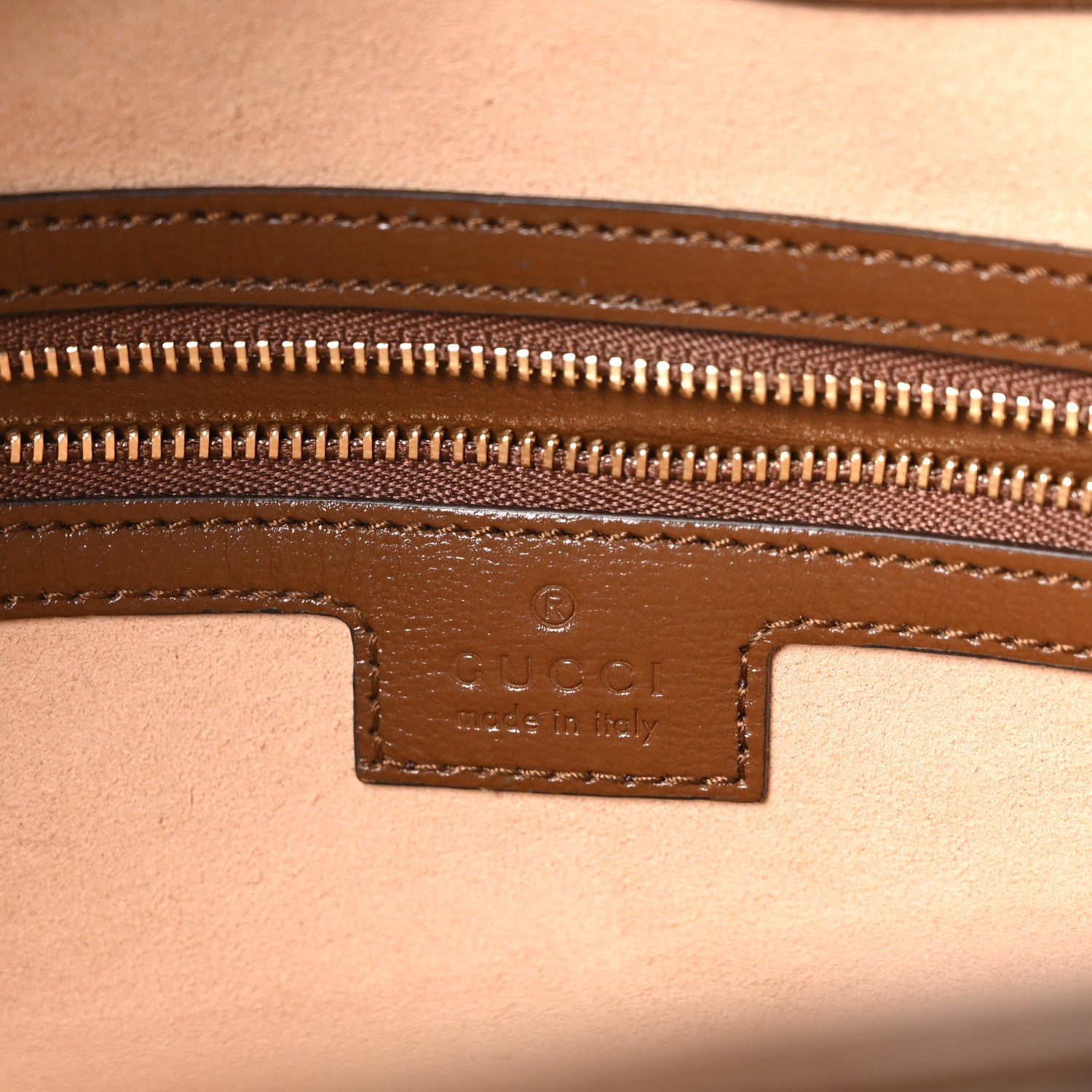 Gucci GG Supreme Monogram Azalea Calfskin Web Medium Jackie 1961 Hobo Beige Ebony Brown Sugar 6 of 10