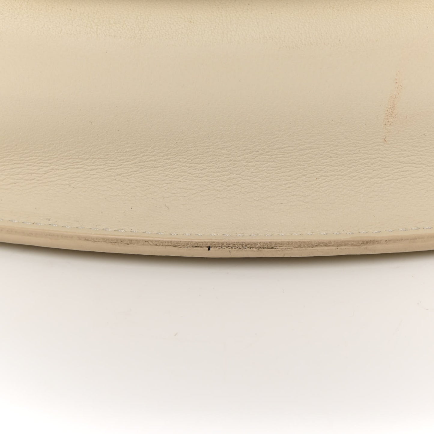 Calfskin Coco Eyelets Small Flap Bag Ivory