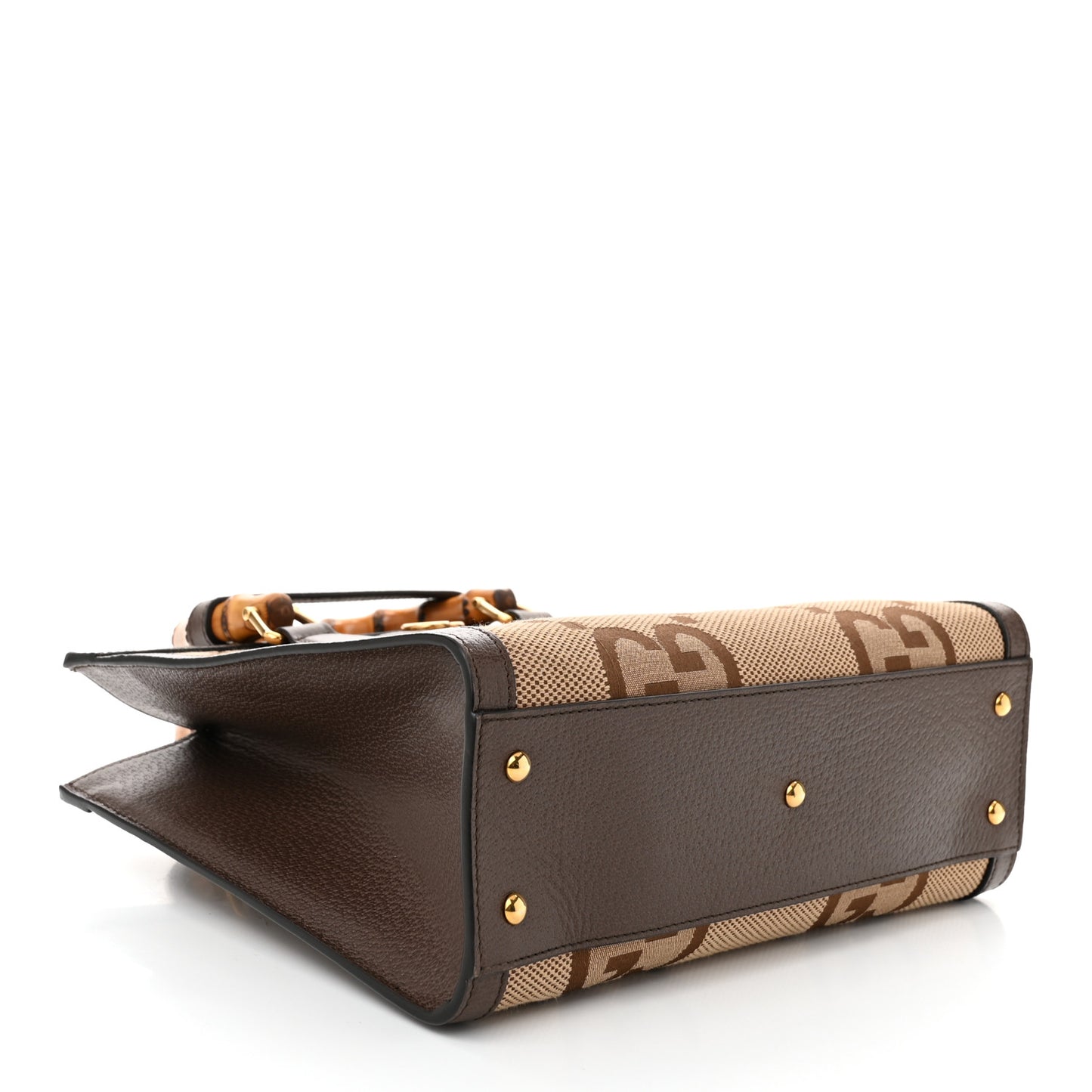 Monogram Jumbo GG Textured Dollar Calfskin Small Diana Tote Bag Camel Ebony New Acero Pomegranate Red