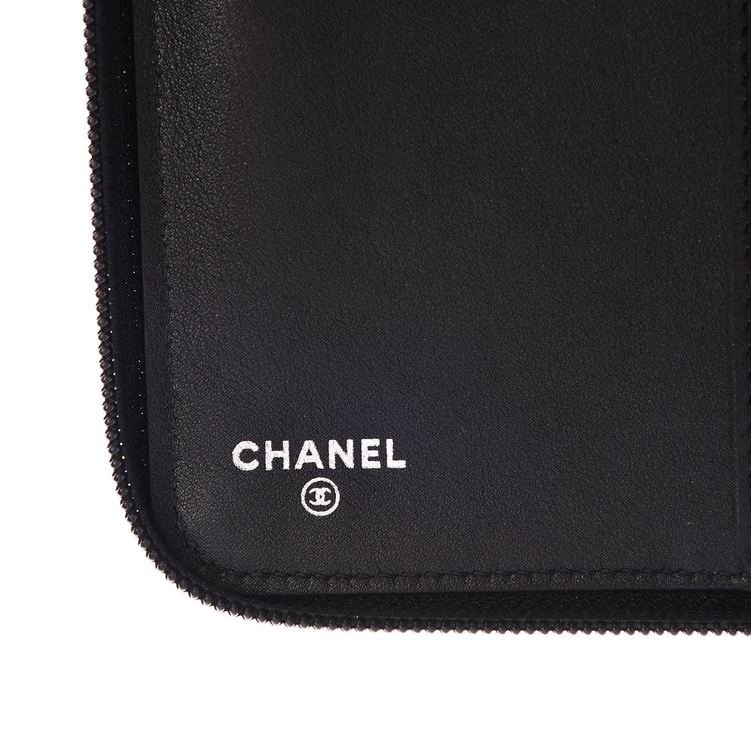 Chanel Caviar Large Timeless CC Zip Around Organizer Wallet Black 6 of 9