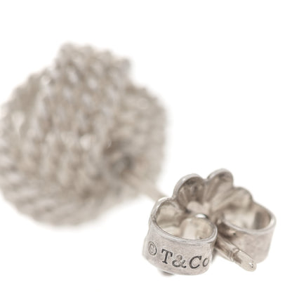 Tiffany Sterling Silver Twist Knot Earrings 5 of 6