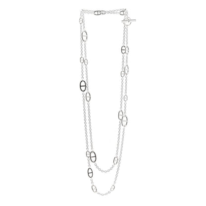 Hermes Sterling Silver Farandole Necklace 160 3 of 5