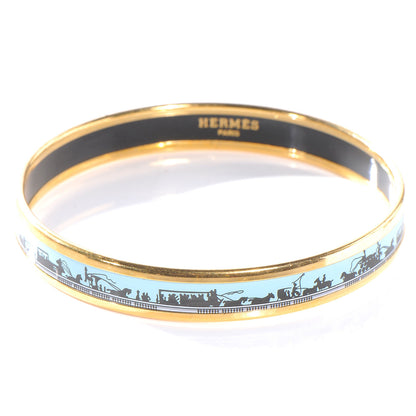 Hermes Enamel Printed Carriages Narrow Bracelet 65 1 of 5