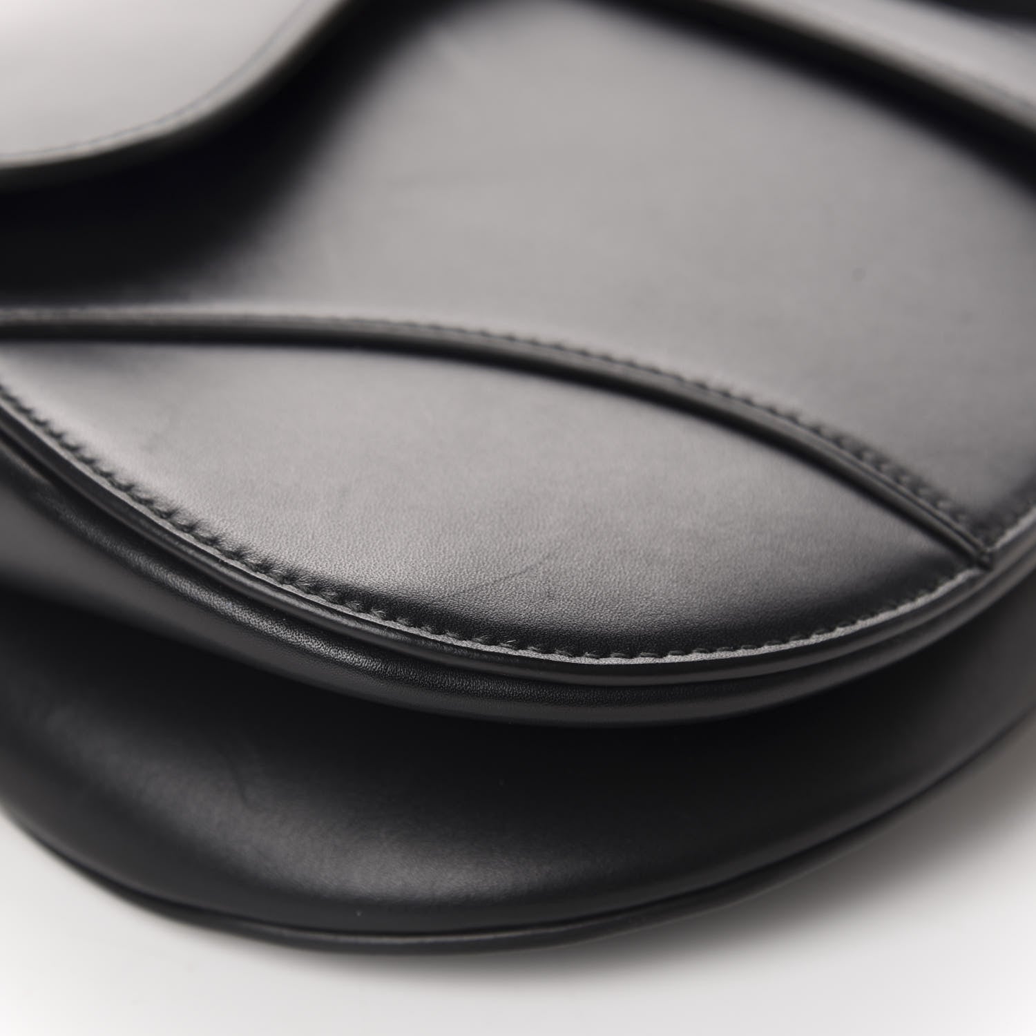 Christian Dior Calfskin Saddle Bag Black 6 of 11