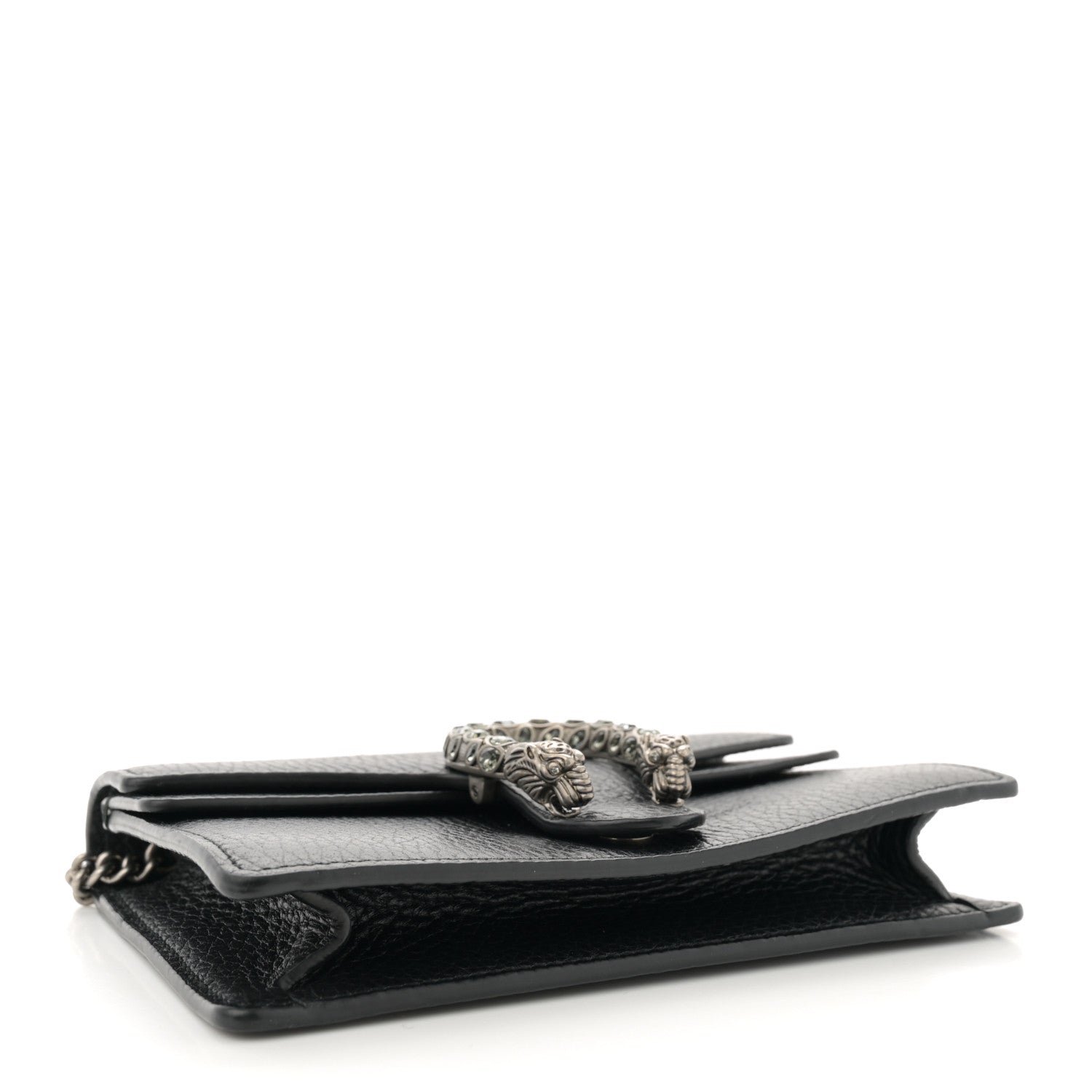 Gucci Calfskin Super Mini Dionysus Shoulder Bag Black 4 of 11