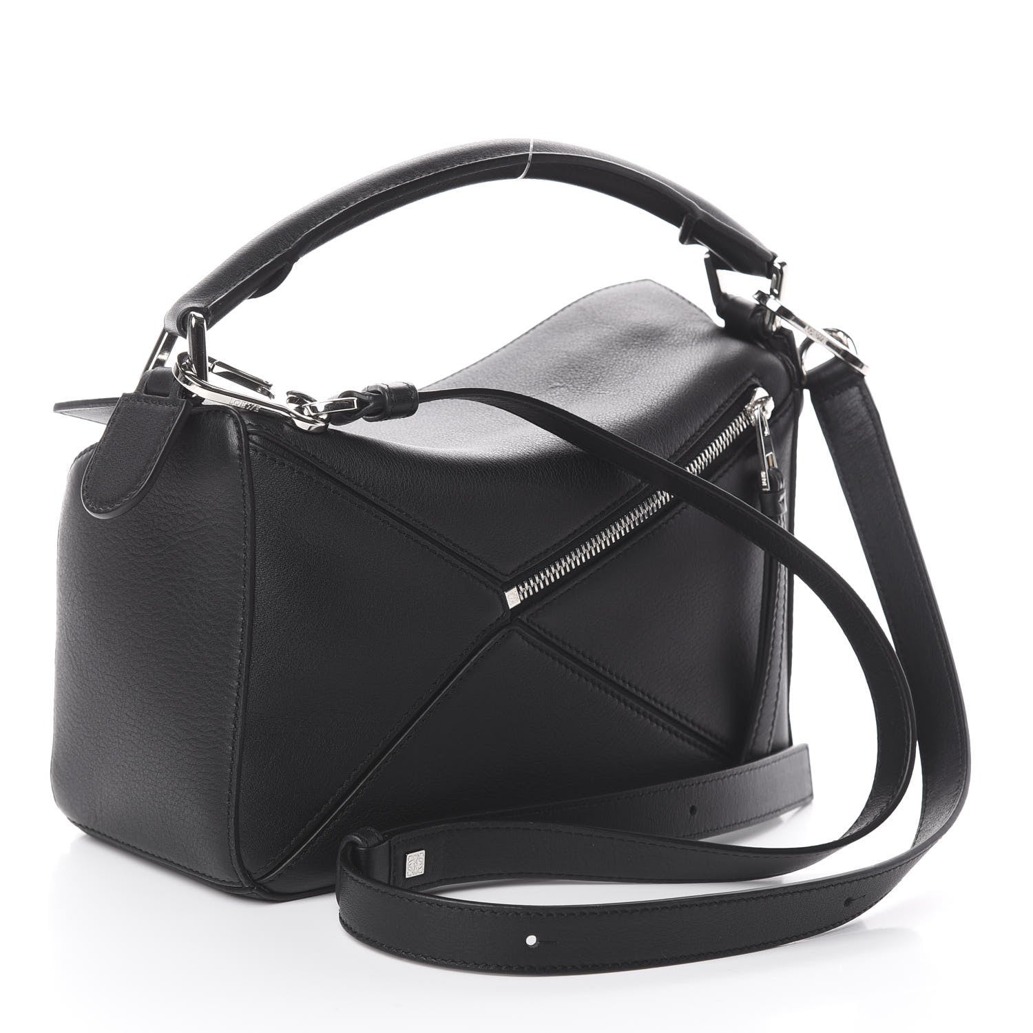Loewe Calfskin Small Puzzle Bag Black 2 of 8