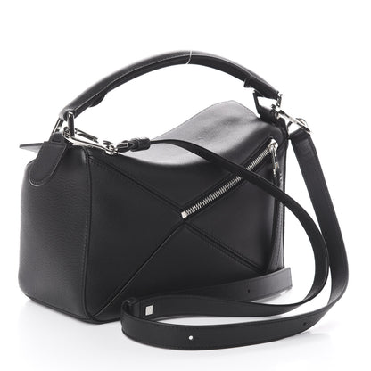Loewe Calfskin Small Puzzle Bag Black 2 of 8