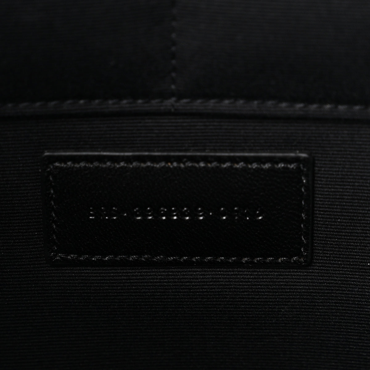 Calfskin Sweet Dreams Shark Zipped Pouch Black