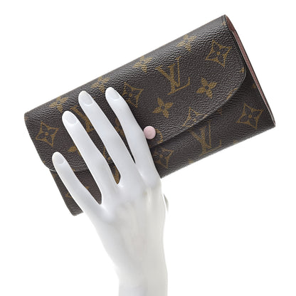 Louis Vuitton Monogram Emilie Wallet Rose Ballerine 2 of 13