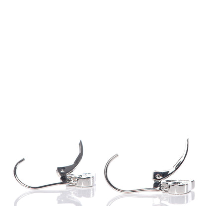 Tiffany Platinum Diamond Heart Drop Earrings 3 of 4