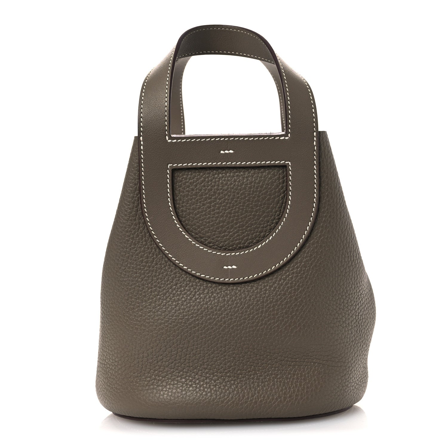 Hermes Taurillon Clemence Swift In-The-Loop 18 Bag Etoupe 1 of 11