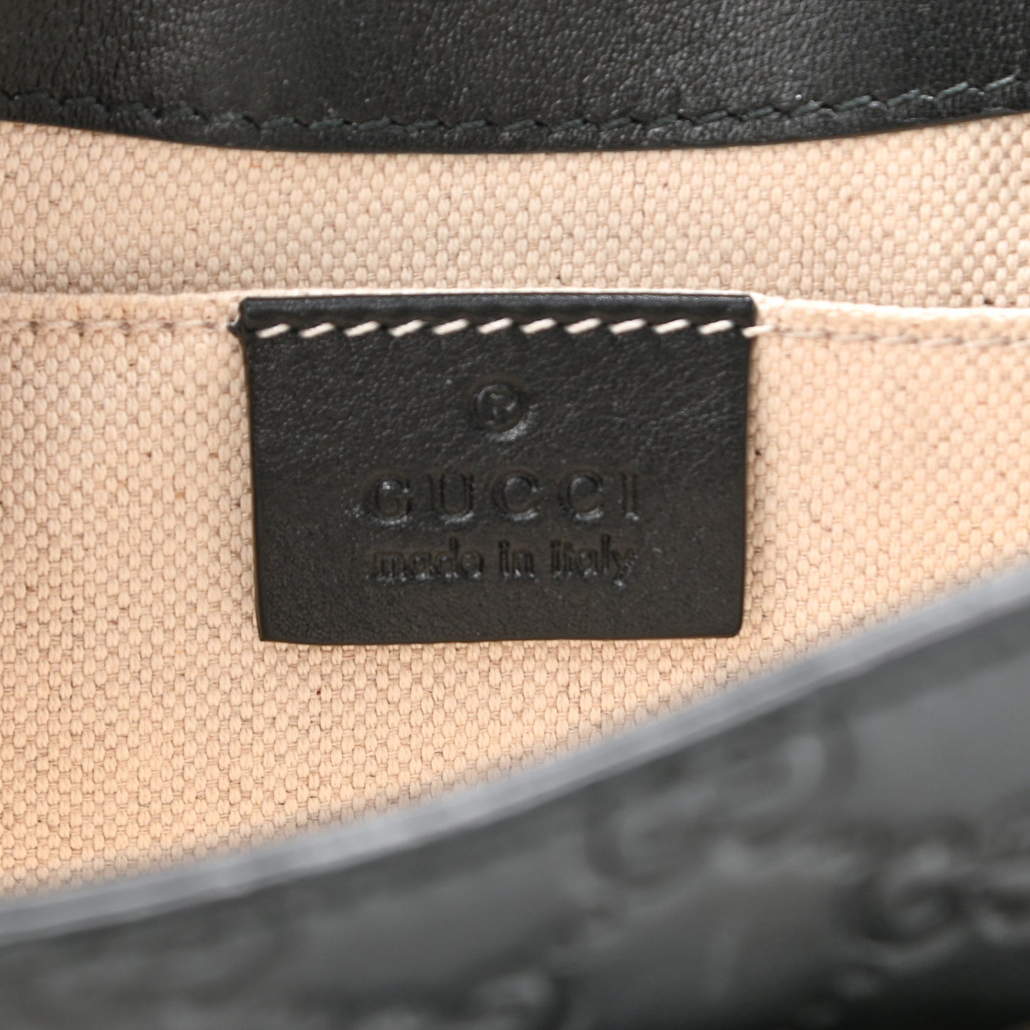 Microguccissima Mini Emily Shoulder Bag Black