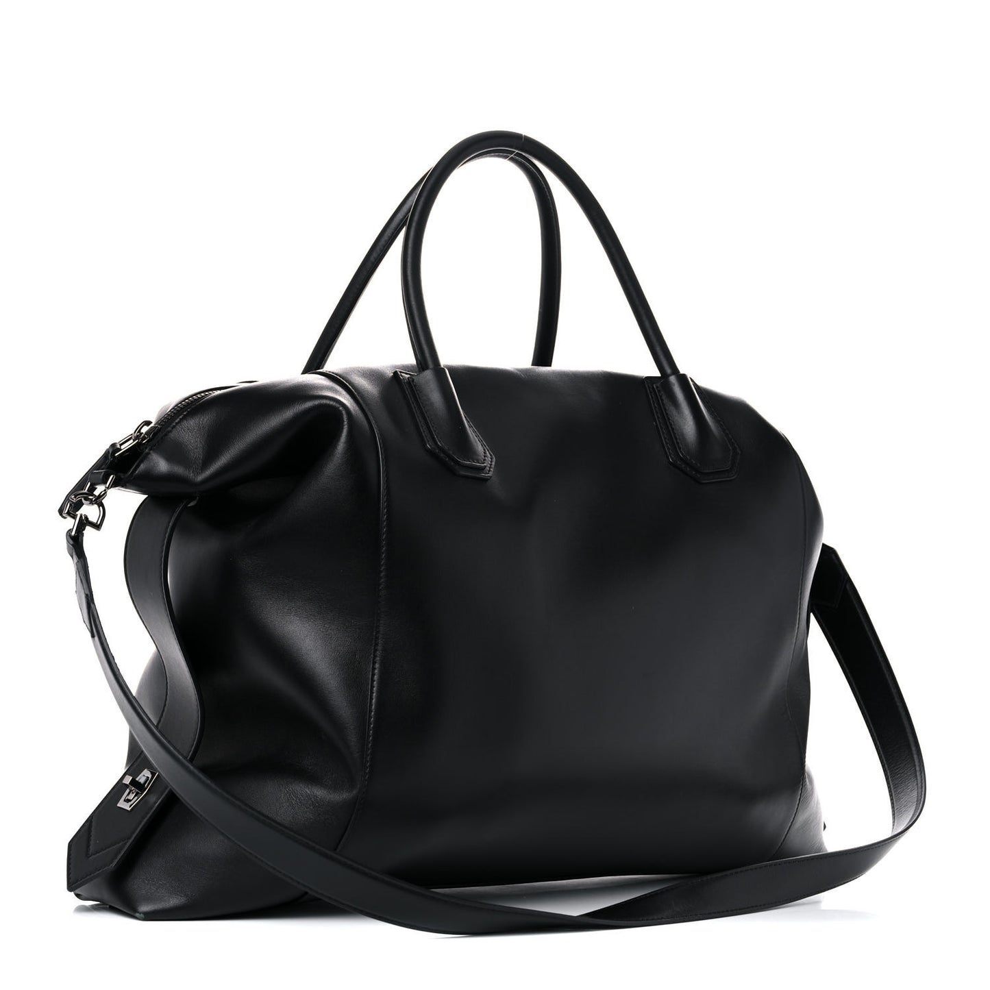 Smooth Calfskin Large Soft Antigona Black