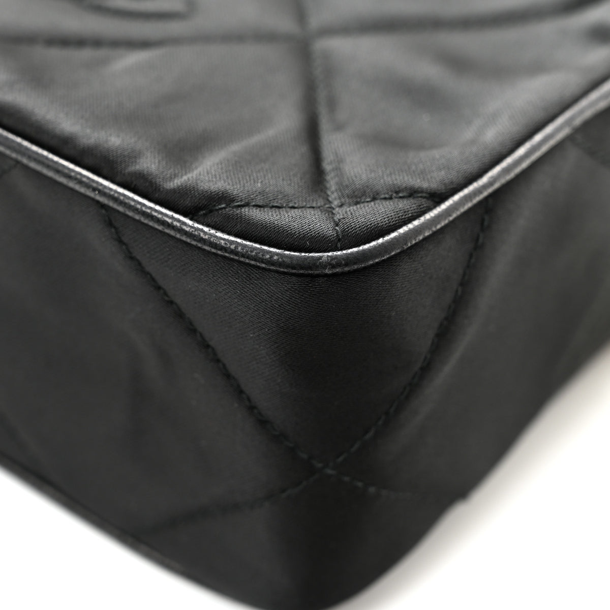 Chanel Satin Quilted Tassel Camera Case Black 14 of 14