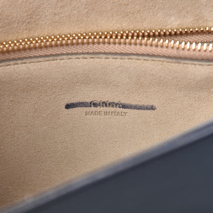 Chloe Suede Calfskin Medium Faye Shoulder Bag Silver Blue 6 of 16