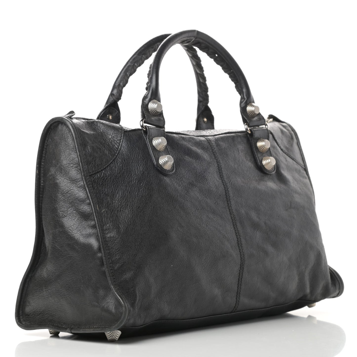 Agneau Giant 21 Silver Hardware Work Black