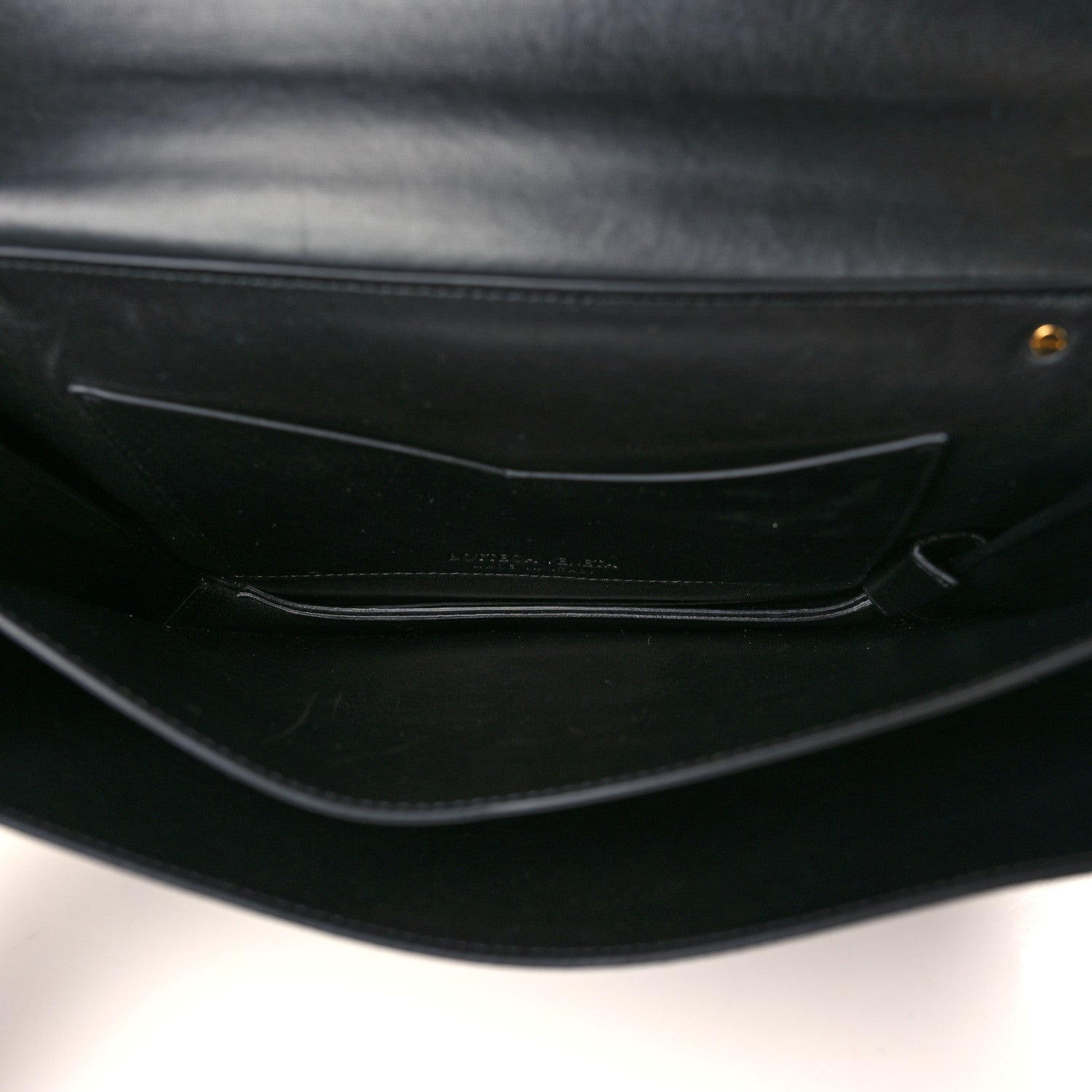 Bottega Veneta Calfskin Mount Envelope Bag Black 5 of 8