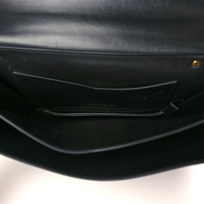 Bottega Veneta Calfskin Mount Envelope Bag Black 5 of 8